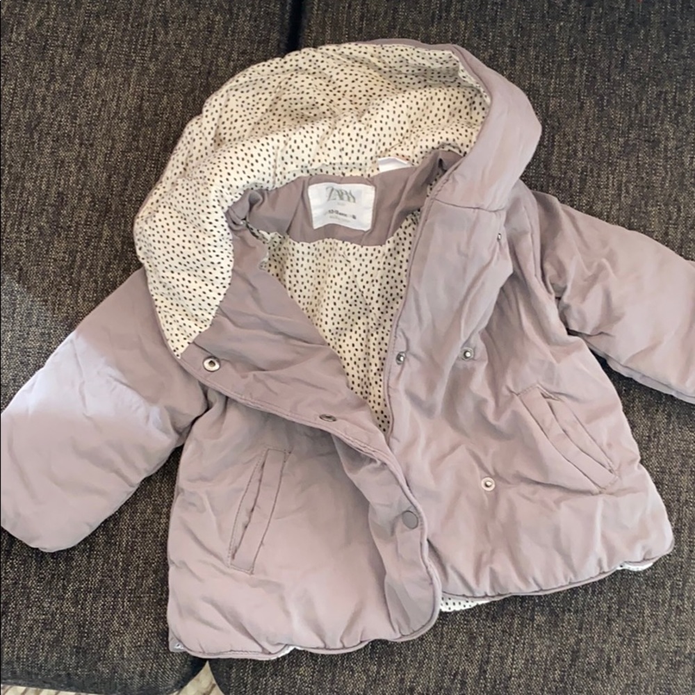 Zara winter coat size 12-18mo